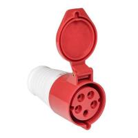 Розетка кабельная 32А 3Р+N+Е IP44 переносная 380В ps-225-32-380 EKF